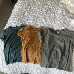 Set of 3 fitted T shirts